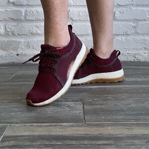 Women's Burgundy Athletic Shoes